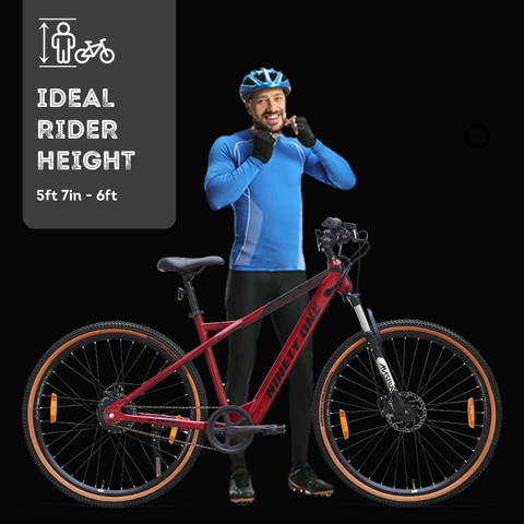Ninety one Meraki 29T Single Speed- Gloss Red 29 inches Single Speed  Lithium-ion (Li-ion) Electric Cycle