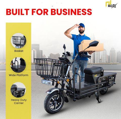 EOX E5 Plus Loader Electric Scooter 400Kg Load, Non RTO, Lithium ...