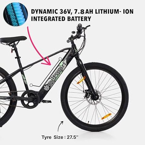 Cultsport by Cult Hermit Bike For Men/Women Ages 15+ Range 35+km ...