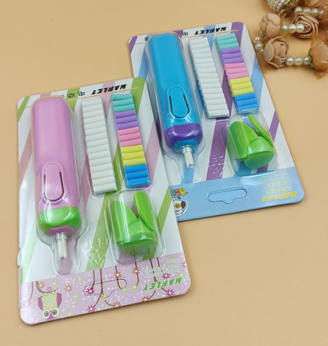 Paper Bear New Electric Eraser with Fan and Refills Set of