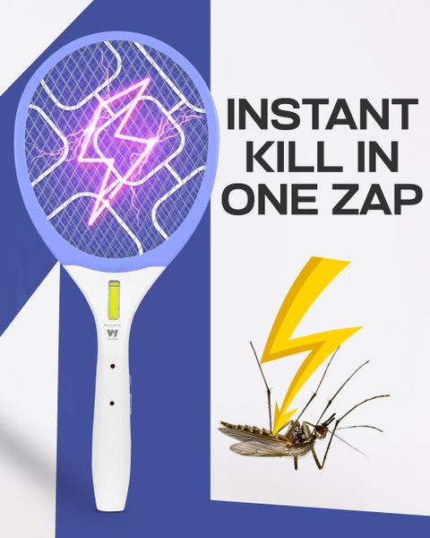 Anti Insect Bat Killato Rechargeable Mosquito Killer Bat with COB Light Electric Insect ...