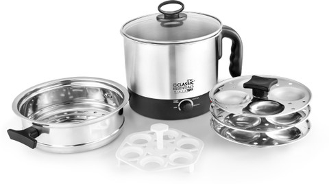 Classic Essentials Electric Multi Kettle with Idli Stand plates