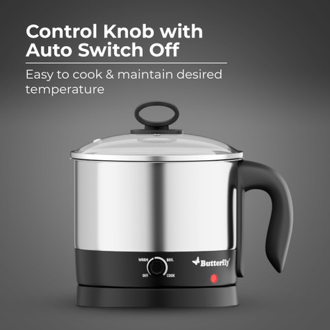 Butterfly Matchless Multi Kettle, 600W with Egg Rack SS Rack
