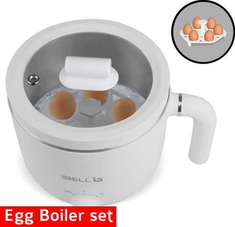iBELL MPK15M Multi Purpose Kettle, 800 Watts 2-Pot Cooker, Egg