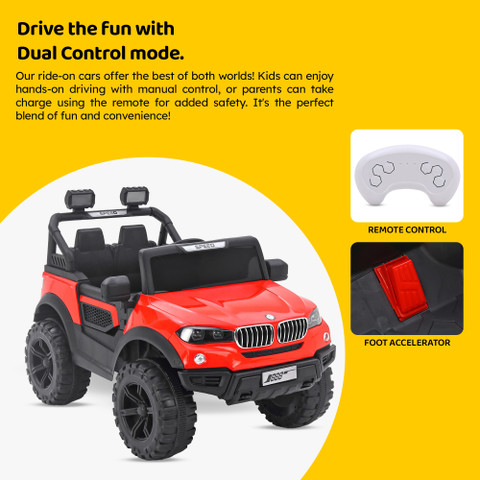 Jammbo X6 Rechargeable Powered Kid Car with Music,Lights Remote Jeep  Battery Operated Ride On