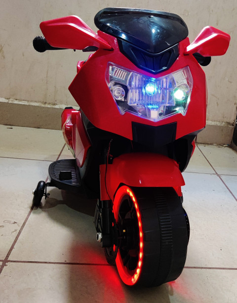 oh baby by flipkart kids 88 ,USB CONNECTIVITY,WHEEL FULL LED LIGHT,6V  Electric Bike Battery Operated Ride On