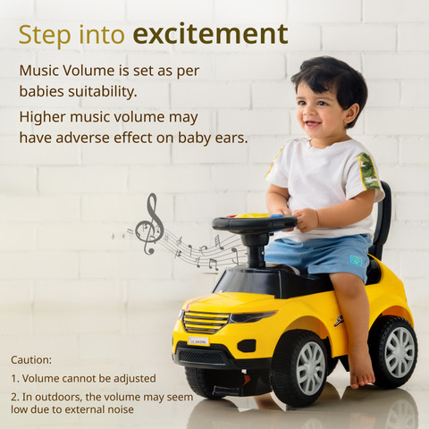 LuvLap Starlight Car with Music for kids 1-3 years upto 25 Kgs Car