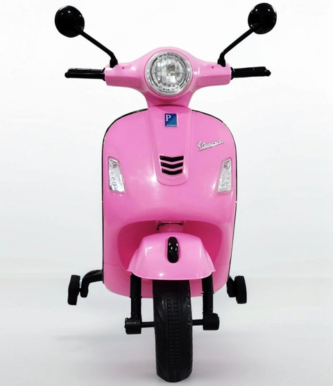 RVK PAL TRADERS VESPA PINK ELECTRIC RIDE ON SCOOTER FOR 3- YEAR