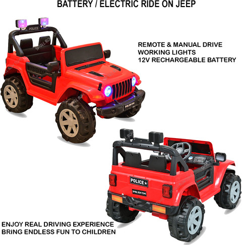 SmallBoyToys WN159 RED (1-8Yrs) Battery ride on kids car Jeep