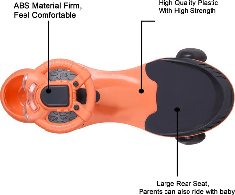 baby tone Magic Swing Smart Car Ride ons for Kids/ Child, 3-8