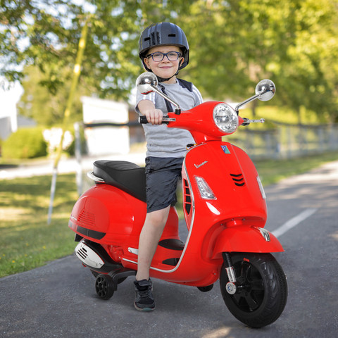 Scooter Children's Battery Operated Bikes Vespa Rechargeable