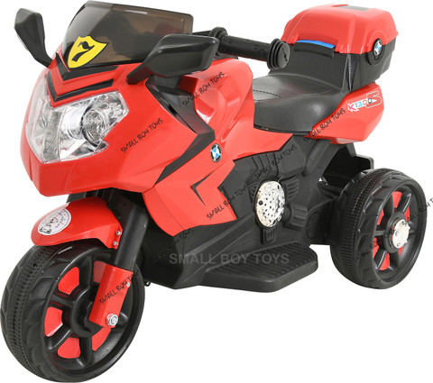 SmallBoyToys 001 RED (1-4YRS) ride on kids Bike Battery Operated
