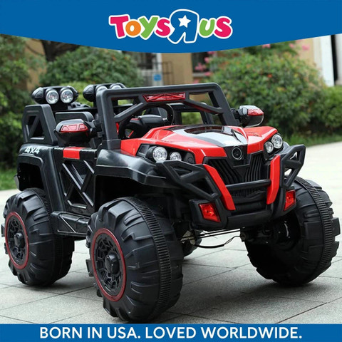 Toys R Us Avigo Electric Jeep 4x4 Jeep for Kids, Ride on Toy Kids Car with  Light Music Jeep Battery Operated Ride On