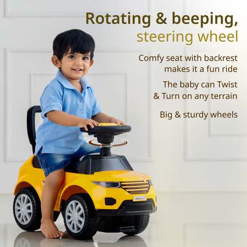 LuvLap Starlight Car with Music for kids 1-3 years upto 25 Kgs Car