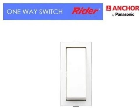 ANCHOR RIDER (47161), WHITE (3 Pcs) 16 A One Way Electrical Switch ...