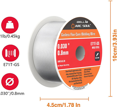 iBELL ARC SOUL E71T-GS Mild Steel Mag Gasless Flux Cored Welding