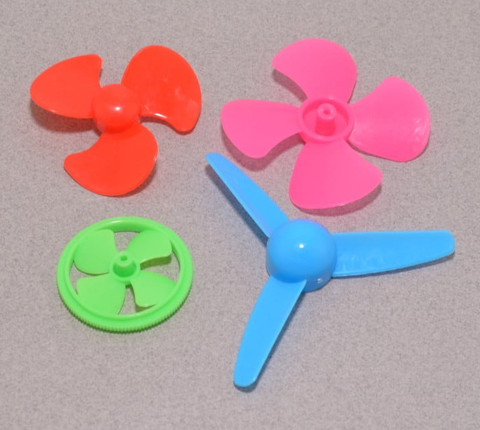 SG Flash QUALITY 55pcs Colorful Plastic Motor Gear Pulley Fan