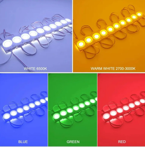 Lednexa 1pc Each(Red,Green,Blue,Pink,White,Yellow)DC coin led