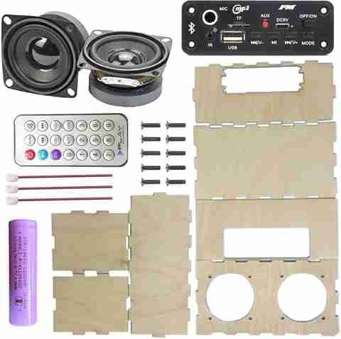 Electrobot DIY Portable Bluetooth Speaker Kit – MDF Buildable