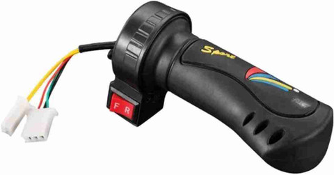 NoddyHuB powr 24v 36v 48v Black E bike Throttle Grip with Forward Reverse  Switch Automotive Electronic Hobby Kit