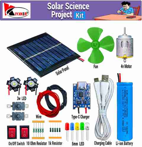 KLVXKEN Mini Solar Panel, 4v dc motor kit, light Other Science