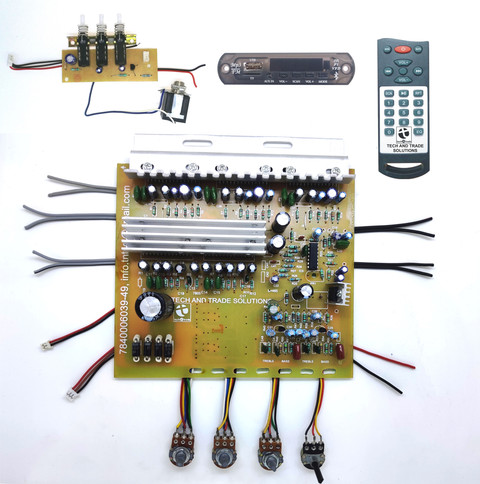 TECH AND TRADE 4440 Five IC Based Audio Amplifier Home Theatre  Bluetooth Module DIY KIT Electronic Components Electronic Hobby Kit