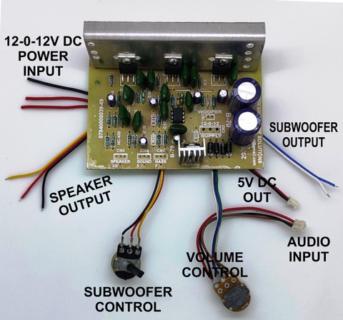 TECH AND TRADE 2050 IC BASED STEREO AUDIO AMPLIFIER CIRCUIT