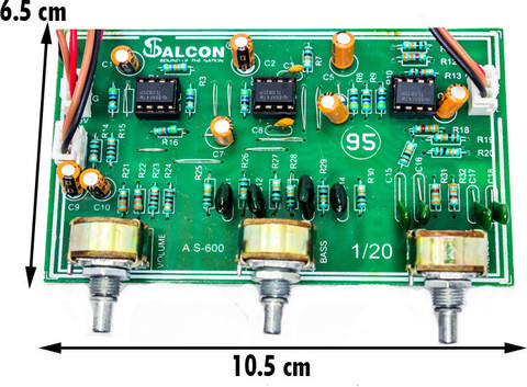 EASTRA BEST 4558 Based Bass Treble Pre-Amplifier Tone Board Audio