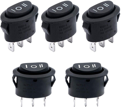 スイッチ 10×レッドライト 3端子 ボートローサースイッチ AC 250V/6A