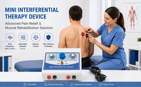 Ift Machine Biotech Rinansh Mini IFT Machine for Physiotherapy | Mini Interferential ...