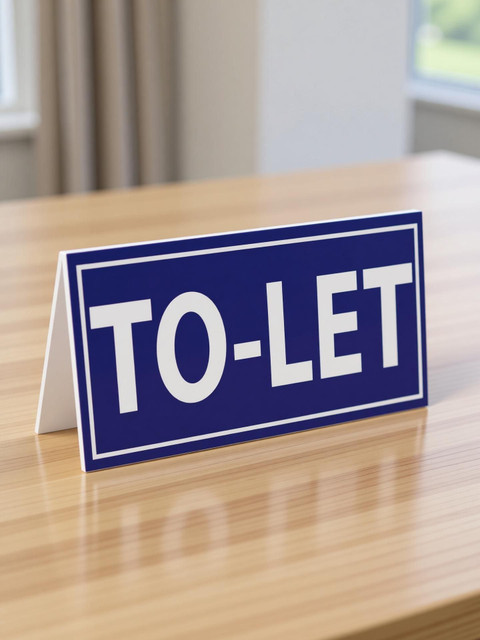 Re Let Sign WallDesign To-Let Sign Board 14 in x 7 in For Building Shop Appartment ...