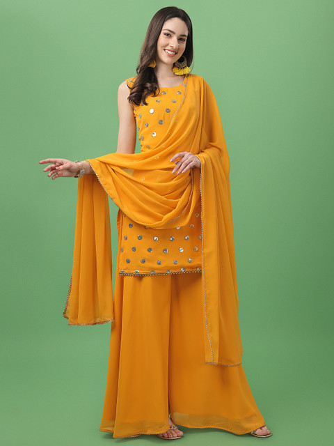 Aspora Women Kurta Sharara Dupatta Set Buy Aspora Women Kurta