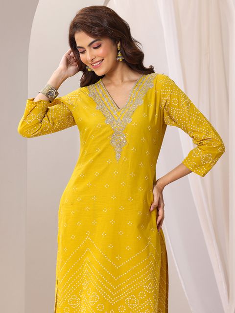 LIBAS Women Cotton Blend Kurta Pant Dupatta Set - Image 8