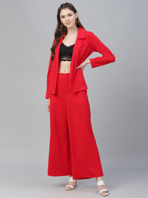 ATHENA Blazer and Pant Set Solid Women Suit Buy ATHENA Blazer