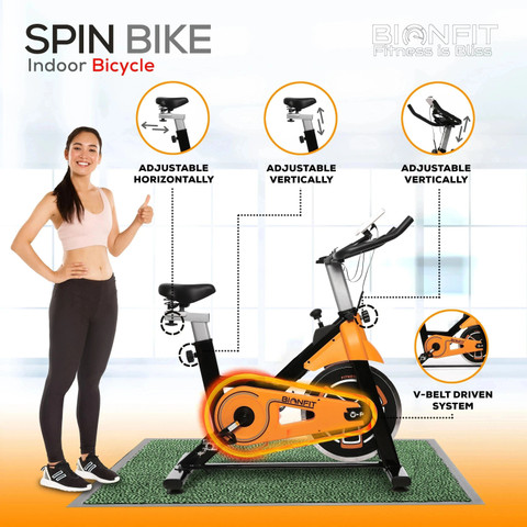 BIONFIT Gym Cycle Spin z10 for Home Cardio, Fat Loss, Kg