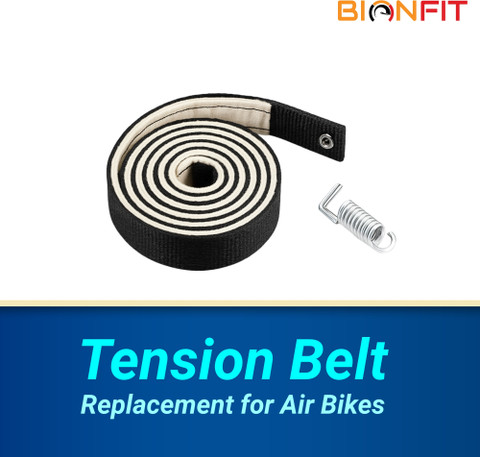 BIONFIT High-Capacity Air Bike Tension Belt with Spring – Durable
