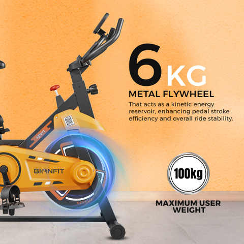 BIONFIT Gym Cycle Spin z12 for Home Workout Fitness, Weight Loss