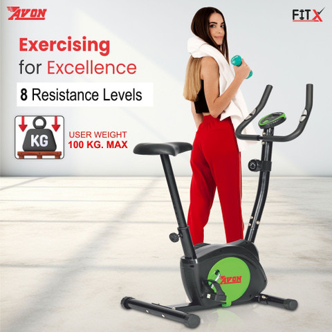 AVON Fitx UPRIGHT BIKE UP-907, Manual type with cells, Resistance Levels  Indoor Cycles Exercise Bike