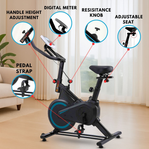 Stationary Bicycle Spinning Bike For Tall Man BIONFIT Gym Cycle