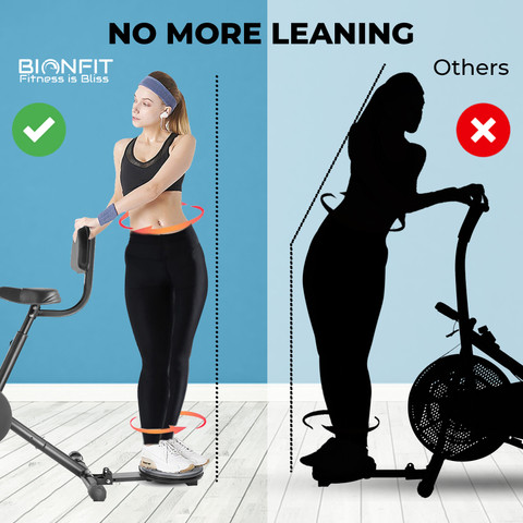 BIONFIT Moving Handle Cycle Air for Home Gym with Twister Back