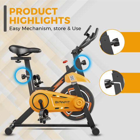BIONFIT Gym Cycle Spin z12 for Home Workout Fitness, Weight Loss