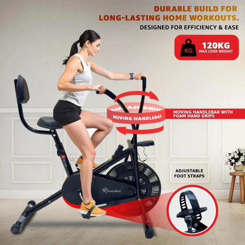 Powermax Fitness BU-201 Dual-Action Stationary Exercise Bike