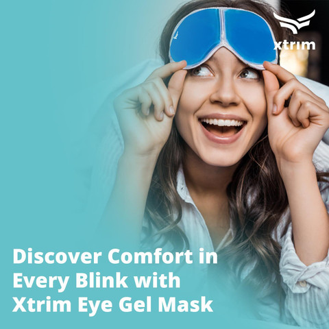 VIFITKIT Eye Mask with Cooling Gel Pad for Dark Circles, Dry Eyes