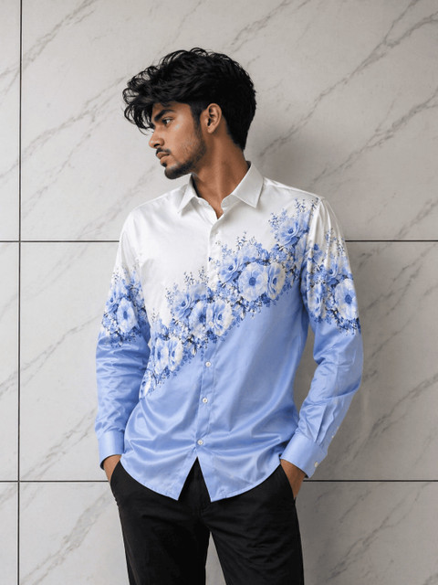 ZX BOSS Lycra Blend Printed Shirt Fabric Price in India - Buy ZX