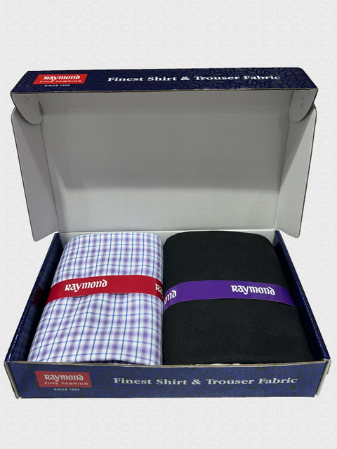 Raymond Cotton Blend Striped Shirt Trouser Fabric Price in India