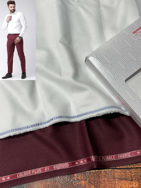 Raymond Pure Cotton Solid Shirt Trouser Fabric