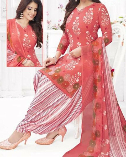 Peachmode Crepe Printed Salwar Suit Material Price in India Buy