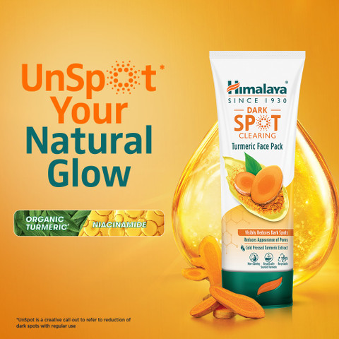 HIMALAYA Dark Spot Clearing Turmeric Face Pack, 50g - Price in