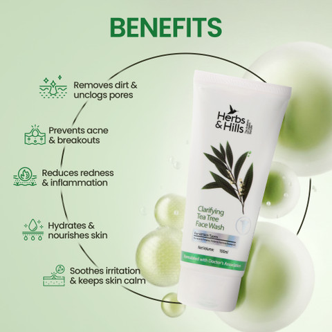 herbs and hills glutathione face wash Glow Starts with , Say goodbye to dullness hello to a brighter, refreshed look with every wash!, Gentle, effective, and packed with antioxidant power  your skin deserves this Herbs & hills Clarifying Tea