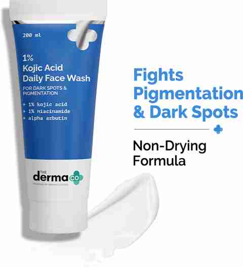 The Derma Co 1% Kojic Acid with Niacinamide & Alpha Arbutin For Dark Spots Face Wash (200 ml) - Image 3